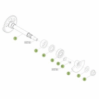 KURBELWELLE/KOLBEN/AUSGLEICHSWELLE 1