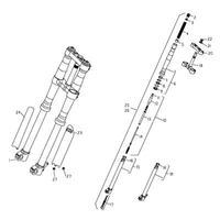 VORDERRADGABEL / STEUERKOPF