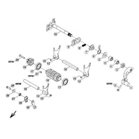 SCHALTWELLE / SCHALTGABEL / SCHALTHEBEL