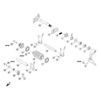 SCHALTWELLE / SCHALTHEBEL / SCHALTGABEL