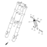 VORDERRADGABEL / STOSSDAEMPFER