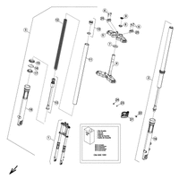 VORDERRADGABEL RAHMENNUMMER ZD3E20010B0100211-ZD3E20010B0100260