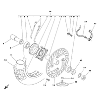 VORDERRAD RAHMENNUMMER ZD3E20010B0100211-ZD3E20010B0100260