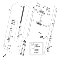 VORDERRADGABEL RAHMENNUMMER ZD3E20010B0001271-ZD3E20010B0001354