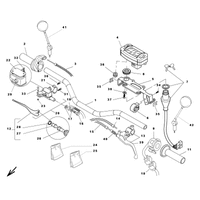 LENKER / BEDIENELEMENTE RAHMENNUMMER ZD3E20010B0001271-ZD3E20010B0001354
