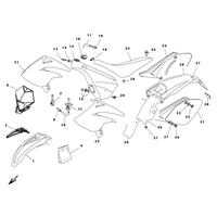 VERKLEIDUNGEN / SITZ / KOTFLUEGEL