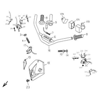 LENKER / BEDIENELEMENTE / SCHEINWERFERMASKE