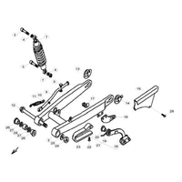 HINTERRADSCHWINGE / STOSSDAEMPFER