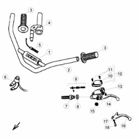 LENKER / BEDIENELEMENTE / SCHEINWERFERMASKE