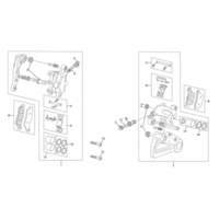 BREMSSATTEL VORNE / HINTEN