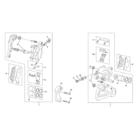 BREMSSATTEL VORNE / HINTEN
