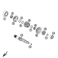 GETRIEBE I - ANTRIEBSWELLE