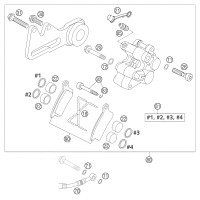 BREMSZANGE HINTEN FORMULA 85 SX