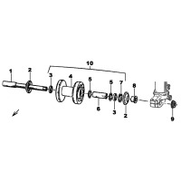 VORDERRADNABE FUER MARZOCCHI USD D 50