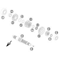 GETRIEBE I - ANTRIEBSWELLE
