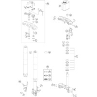 FRONT FORK, TRIPLE CLAMP