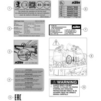 TECHNISCHE INFO AUFKLEBER