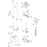 FRONT FORK, TRIPLE CLAMP