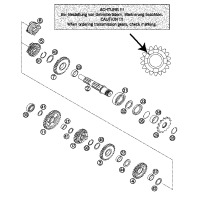 GETRIEBE II - ANTRIEBSWELLE 125 SX 200 SM