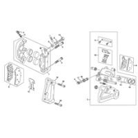 BREMSSATTEL VORNE / HINTEN