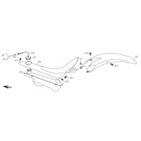 KRAFTSTOFFTANK / SITZBANK / KOTFLUEGEL HINTEN
