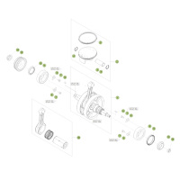 KURBELWELLE - KOLBEN - AUSGLEICHSWELLE 1