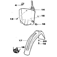 KOTFLUEGEL VORN / STARTNUMMERNTAFEL