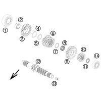 GETRIEBE I / ANTRIEBSWELLE