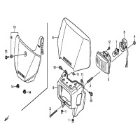 STARTNUMMERTAFEL / SCHEINWERFER