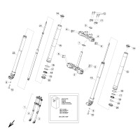 VORDERRADGABEL RAHMEN-NR. ZD3E40000E0100366-ZD3E40000E0100425