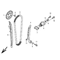 NOCKENWELLENKETTE / SPANNVORRICHTUNG