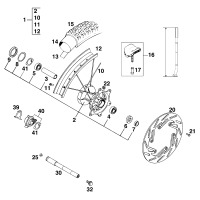 VORDERRAD 125-360 EXC EGS  `96