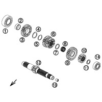 GETRIEBE I / ANTRIEBSWELLE
