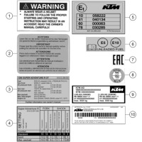 TECHNISCHE INFO AUFKLEBER