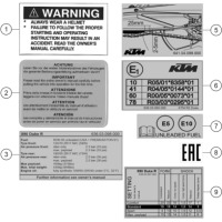 TECHNISCHE INFO AUFKLEBER