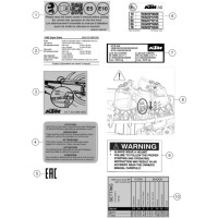 TECHNISCHE INFO AUFKLEBER