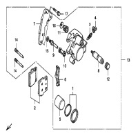 BREMSSATTEL VORDERRAD
