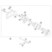 BREMSZANGE HINTEN FORMULA 65 SX