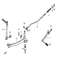 SCHALTHEBEL / BREMSHEBEL / KICKSTARTER